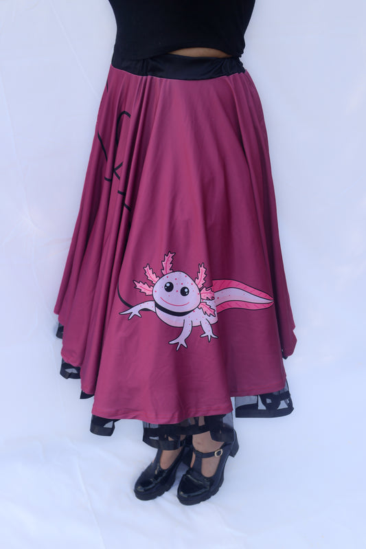 Axolotl Poodle Skirt