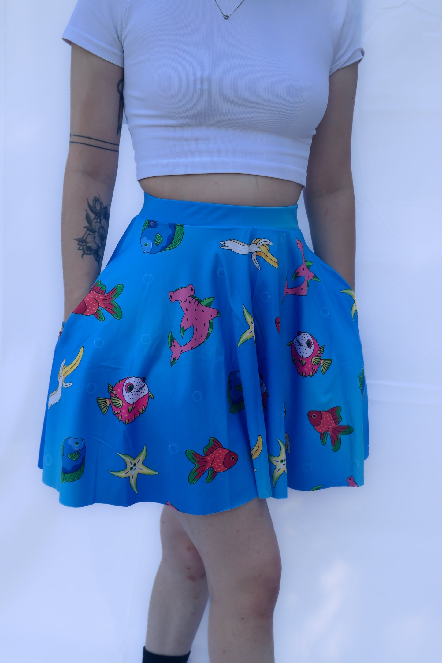 Fruity Fish Mini Pocket Skirt