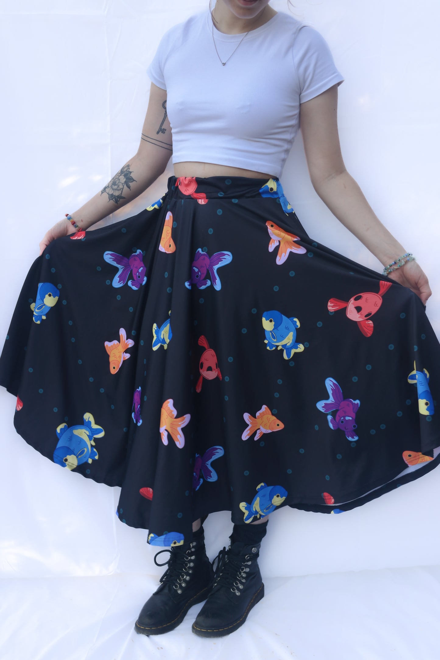 Goldfish Midi Pocket Skirt