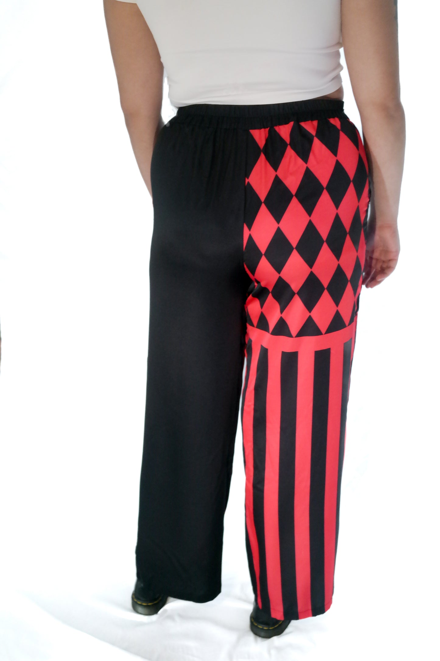 Red and Black Jester Trousers