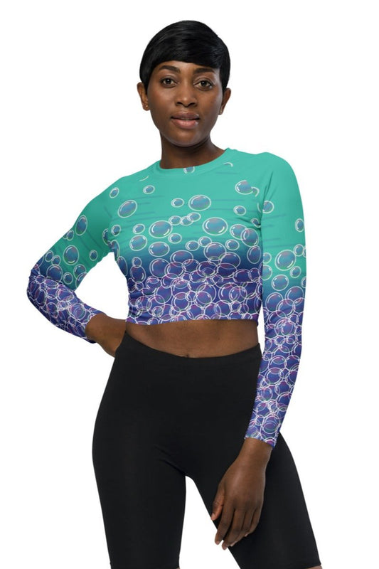 Bubble Cropped Rash Guard