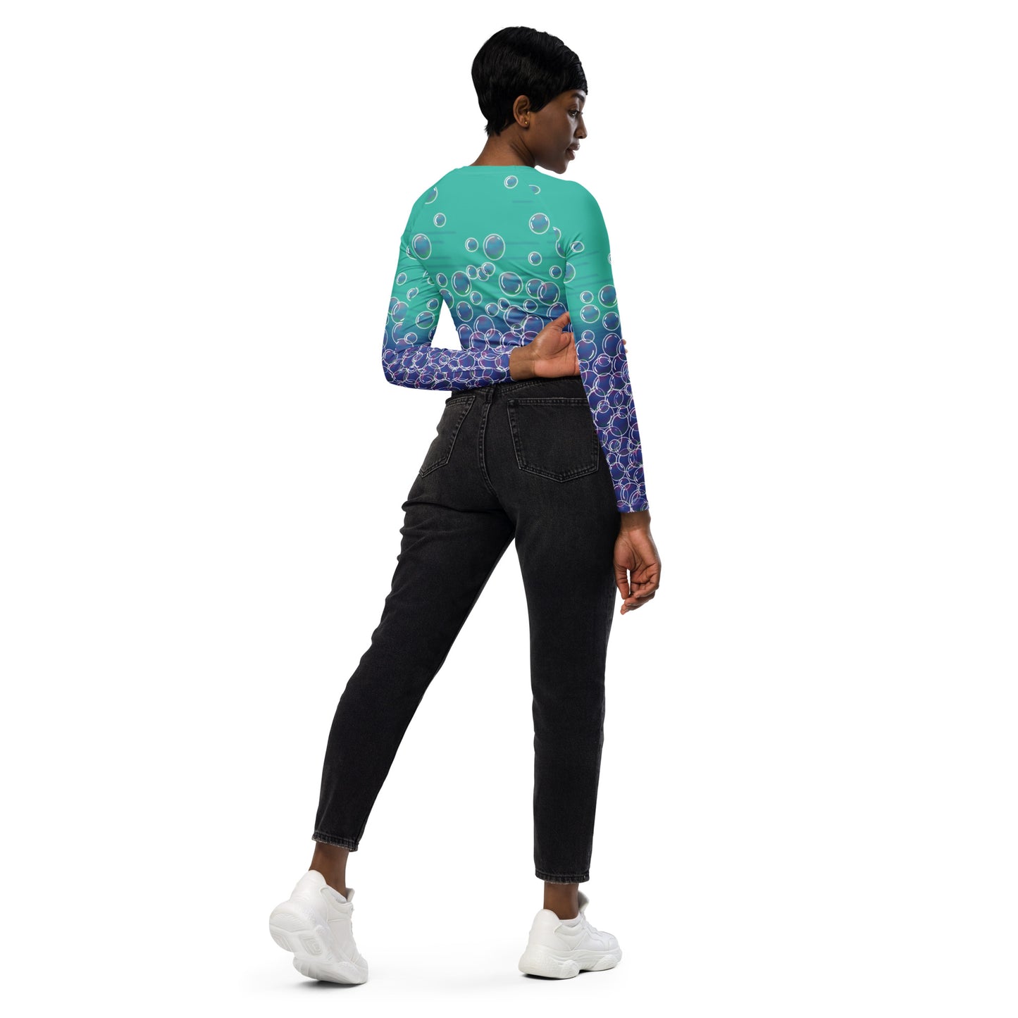 Bubble Cropped Rash Guard