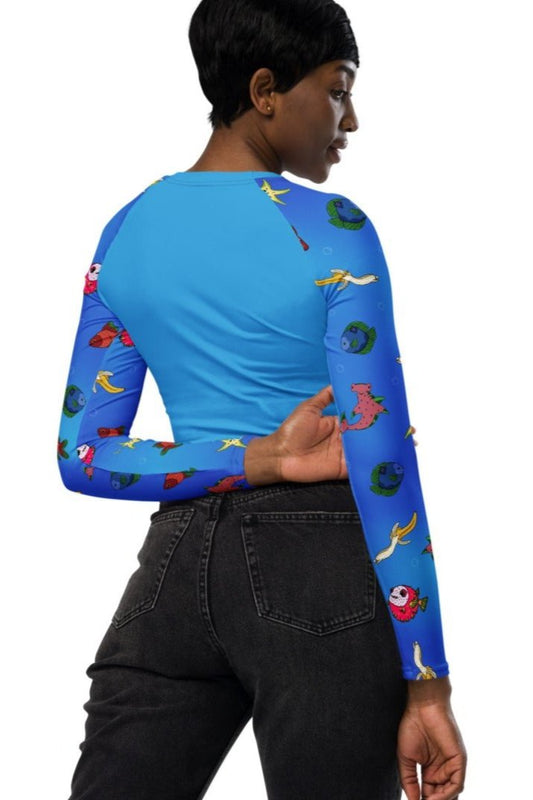 Fruity Fish Cropped Rash Guard